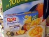 Dole Diced Peaches, Supermarket Shelf Talker, Baltimore, February 2012