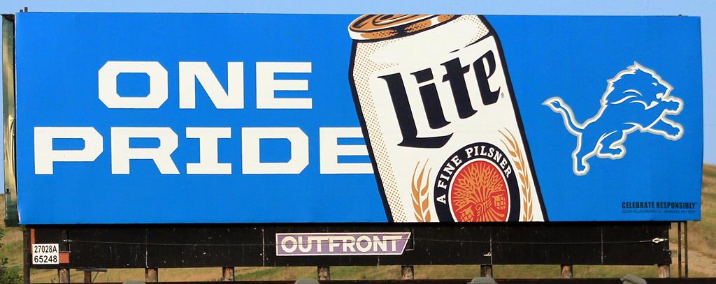 Miller Lite Beer Detroit Lions Co-op,DTT,Bultn,US-23 SO Torrey ES FS,09-12-24