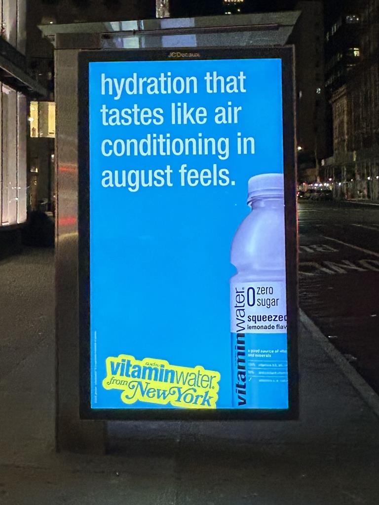 Vitamin Water From New York,NY,DSH,57 st & 8 Av Manhattan NYC,09-09-24