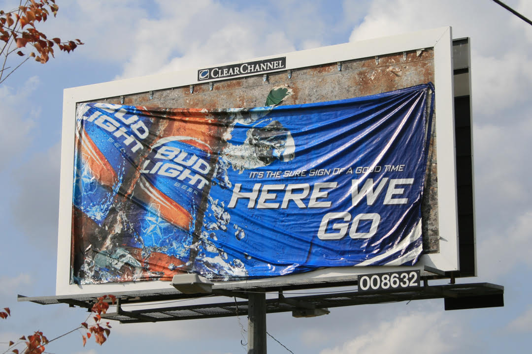 bud light wrinkled vinyl