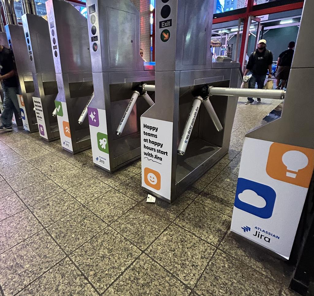 jira Atlassian,NY,SubDom,42 st Times Square subway station Manhattan NYC,09-17-24