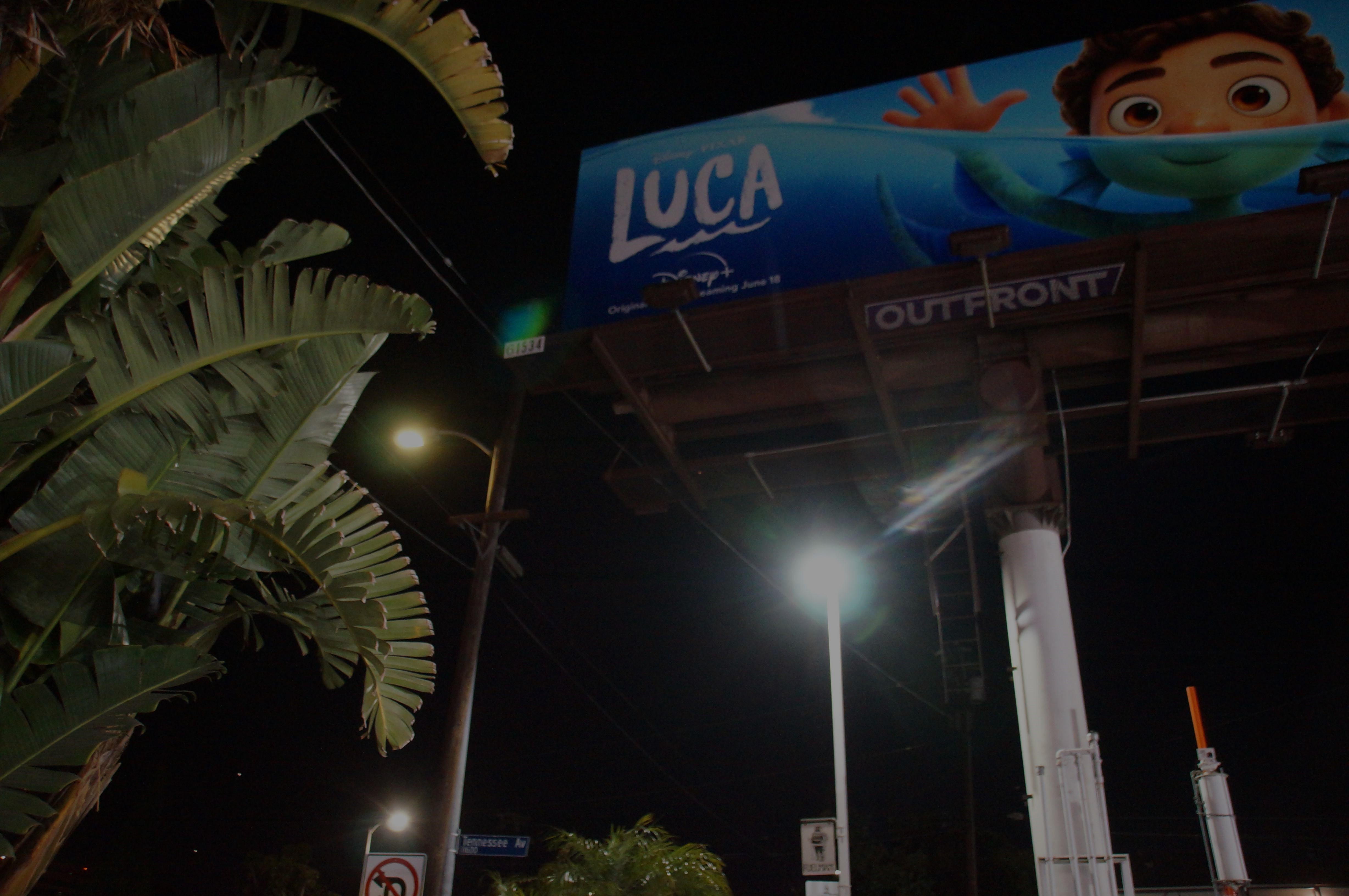 Billboard not illuminated
