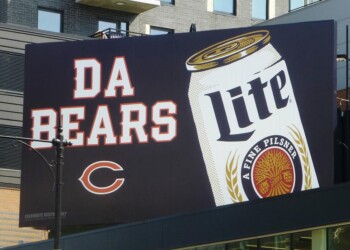 Miller Lite Beer Chicago Bears Co-op,ORD,Bultn,Addison & Sheffield,09-16-24