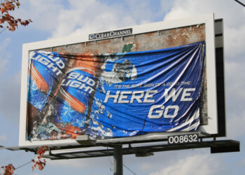 bud light wrinkled vinyl
