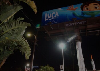 Billboard not illuminated